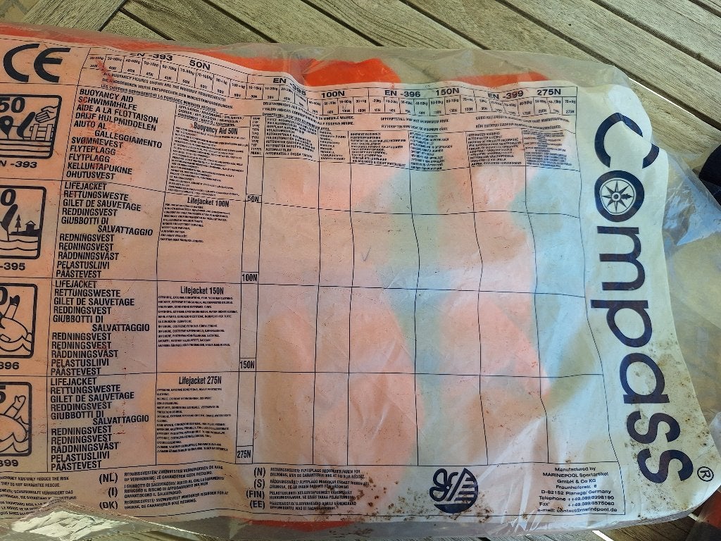4 Compass reddingsvesten 70 - 90 kg, Ophalen, Nieuw, Overige typen