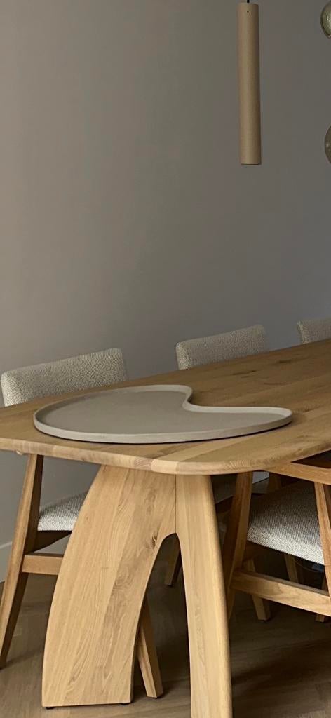 dienblad bombyx, Ophalen, Zo goed als nieuw, Rond, Hout