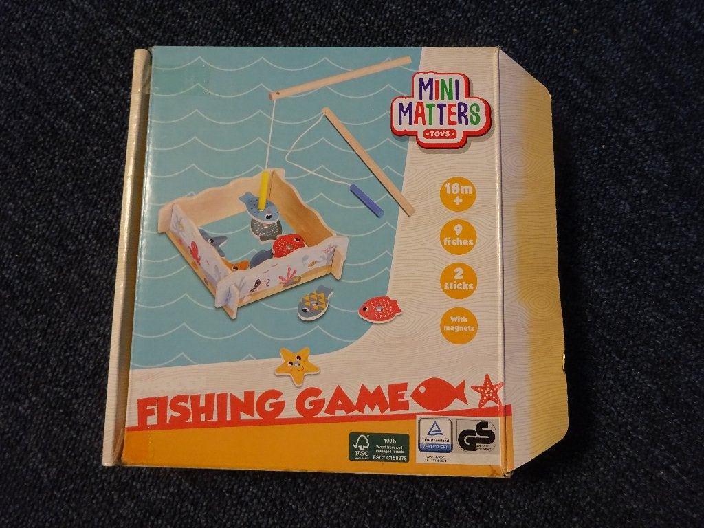 ( nr. 116 )  houten vis  magneet  spel, Kinderen en Baby's, Ophalen of Verzenden, Gebruikt