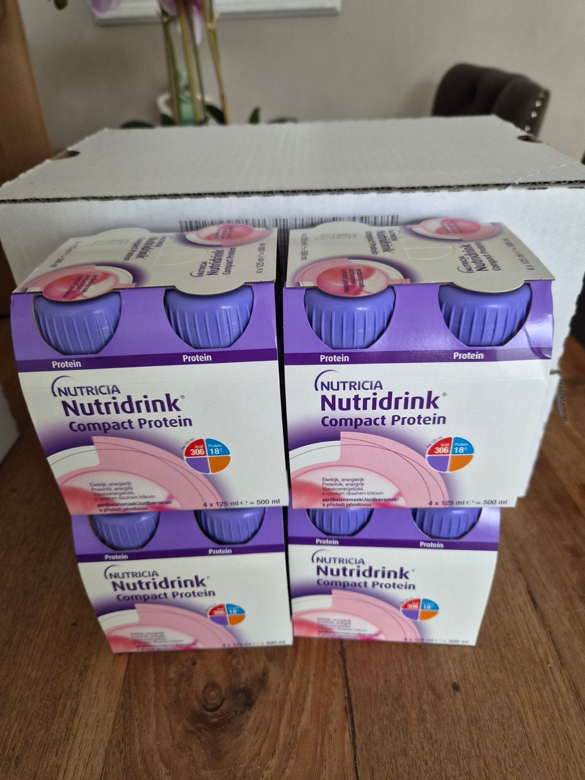 Nutridrink Compact Protein – Aardbei | 64 stuks, Diversen, Ophalen of Verzenden