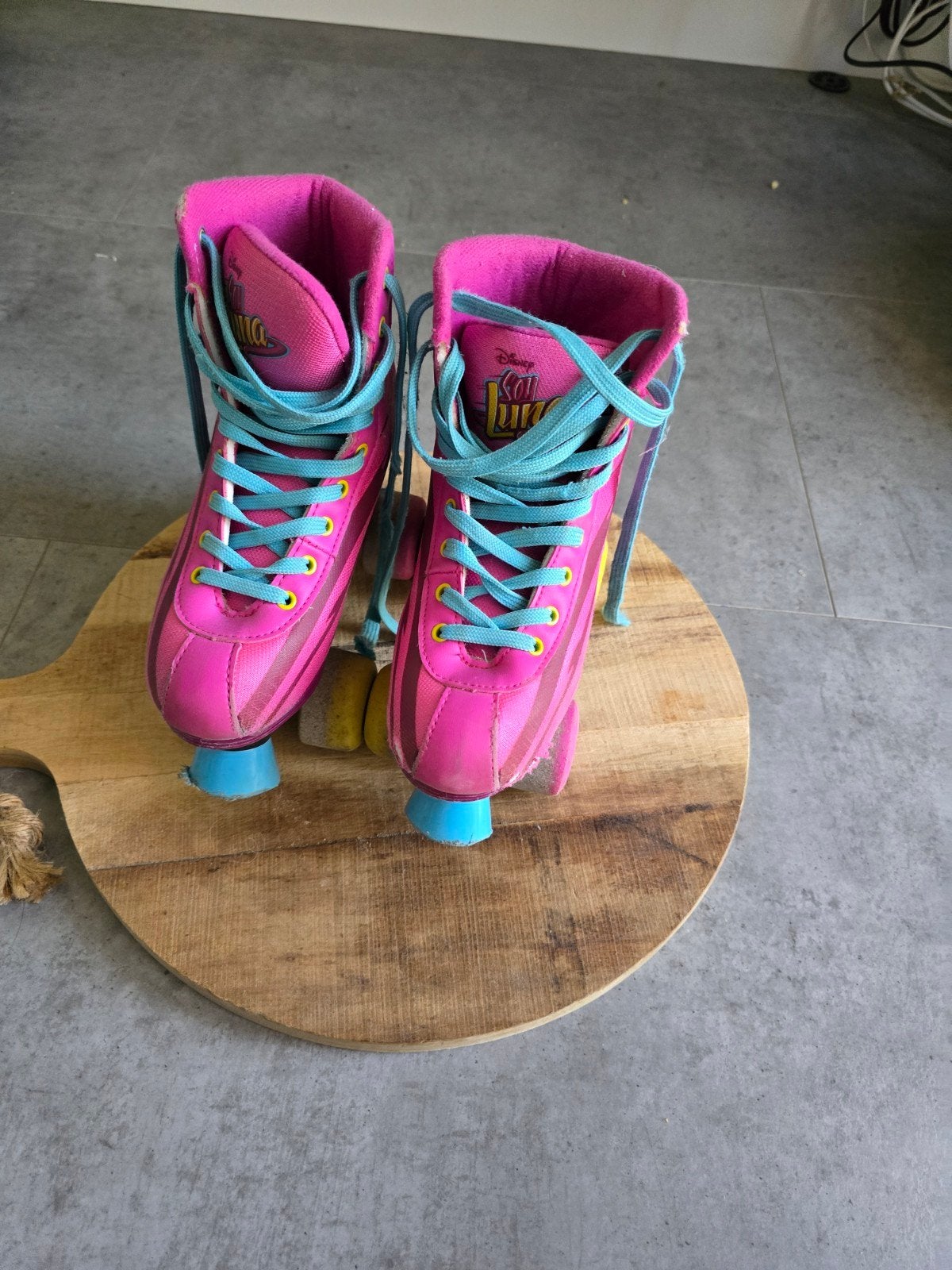 Roze rolschaatsen voor kinderen - Maat 34/35, Kinderen en Baby's, Speelgoed | Buiten | Rolschaatsen, Ophalen, Gebruikt, Kinderen