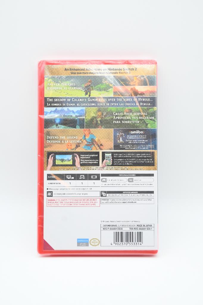 Zelda Breath of the Wild - Nintendo Switch 2 (NEW/GESEALD), -, -, 1 speler, Nieuw