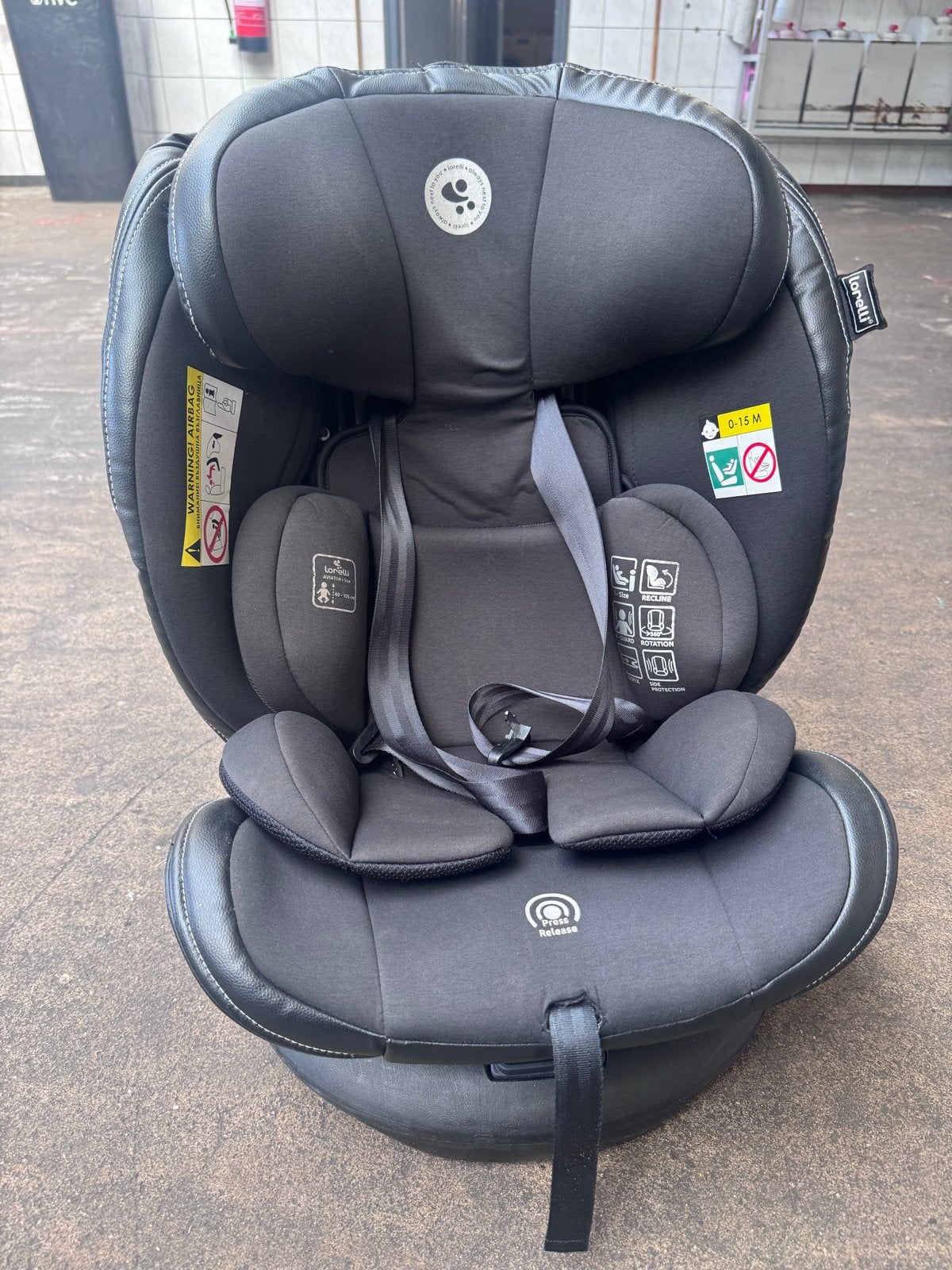 Lorelli Autostoel - Zwart - 0-18 kg, 0 t/m 18 kg, Verstelbare rugleuning, Ophalen, Overige merken