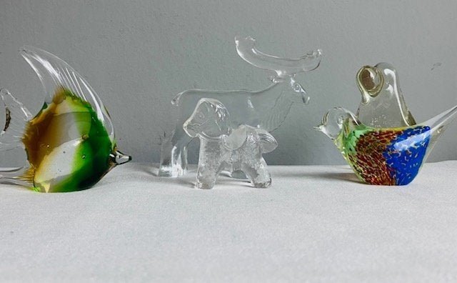 Vintage presse papiers dieren (Murano) glas Kosta Boda Towle, Antiek en Kunst, Ophalen of Verzenden