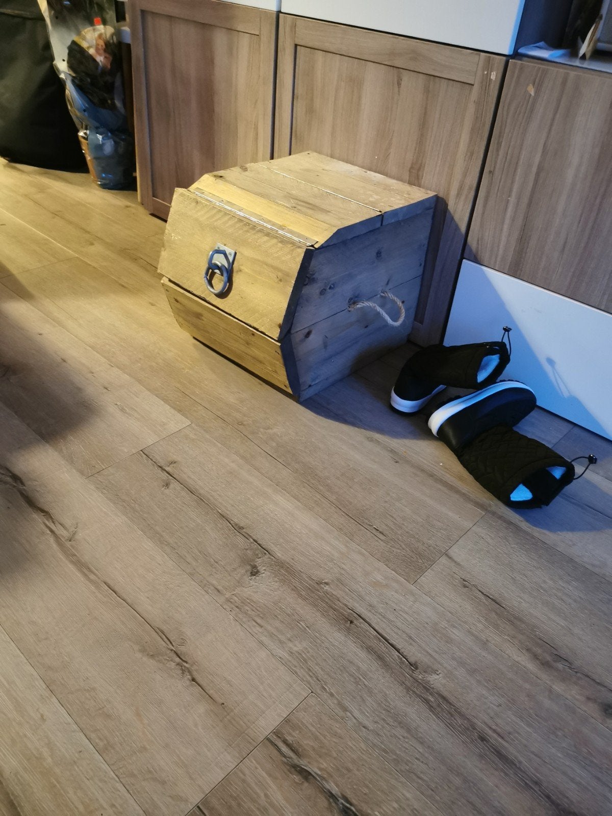 3 kleine kastjes met klep hout per stuk € 30,00, Ophalen, Gebruikt, 50 tot 100 cm, Minder dan 50 cm