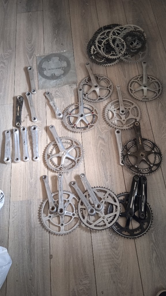 Partij vintage Racefiets onderdelen Cinelli Campo , Shimano., Gebruikt, Aluminium, Racefiets, Ophalen