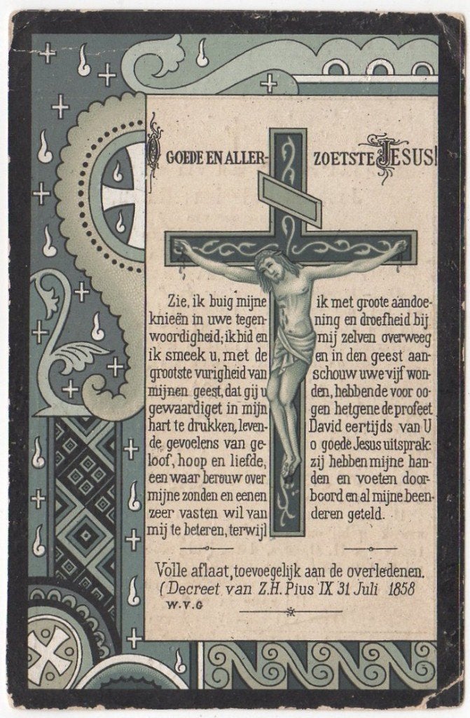 Jan Dirk Huven (Hufen) 1810 - 1891 Naarden, 80 jaar oud, Verzenden