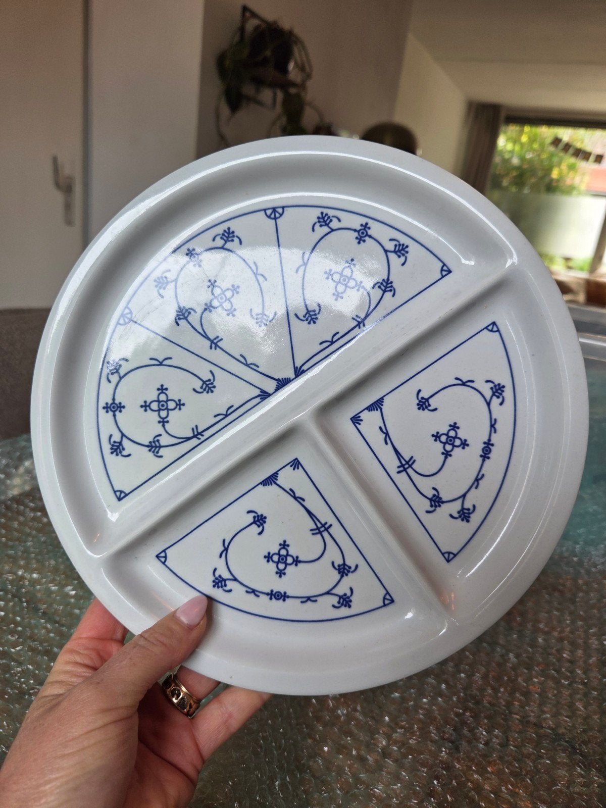 Bbq bord origineel Blauw Saks, Ophalen