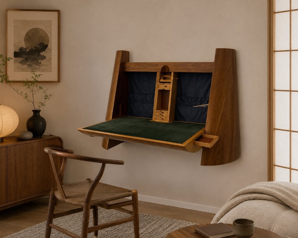 Zeldzaam Design bureau, / secretaire  op maat gemaakt, Huis en Inrichting, Ophalen, Gebruikt, Dutch Design Jaren 90. Memphis Design Japandi Wabisabi Deens