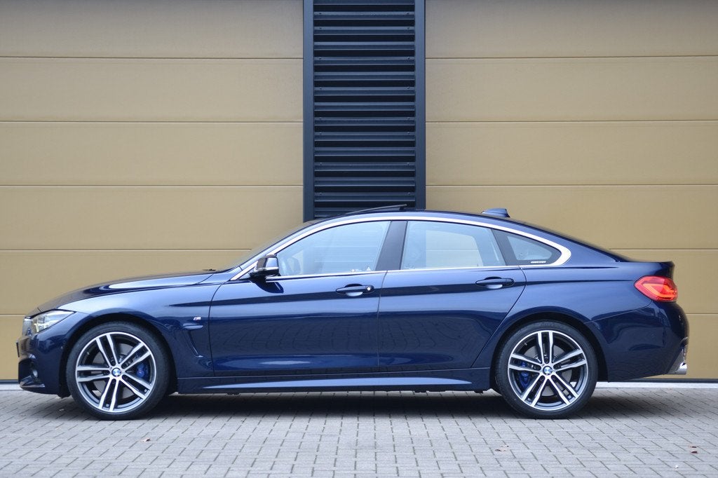 BMW 4 Serie Gran Coupé 440i xDrive High Executive * M-Sport, Met garantie (alle), Blauw, Bedrijf, Vierwielaandrijving
