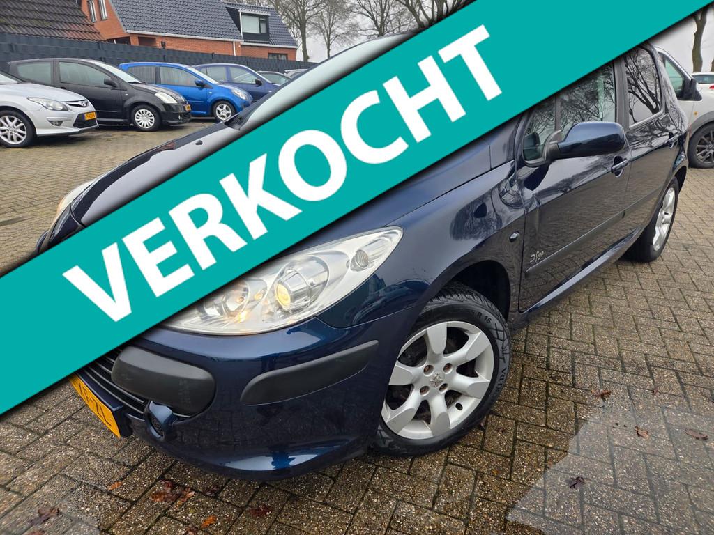 Peugeot 307 1.6-16V D.Sign 5Drs 2007. Airco/Cruise/Lichtmeta, Auto's, Voorwielaandrijving, Stof, Gebruikt, Zwart