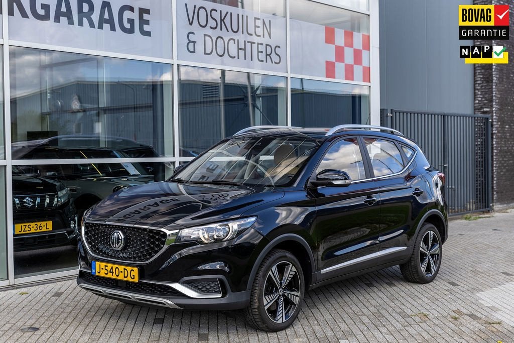 MG ZS EV Luxury 45 kWh Beige lederen interieur, Auto's, 12 maanden, Gebruikt, Beige, ZS