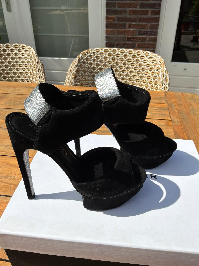 Schoenen Kurt Geiger Sling Back Himalaya, Zwart, Nieuw, Ophalen of Verzenden, Schoenen met hoge hakken