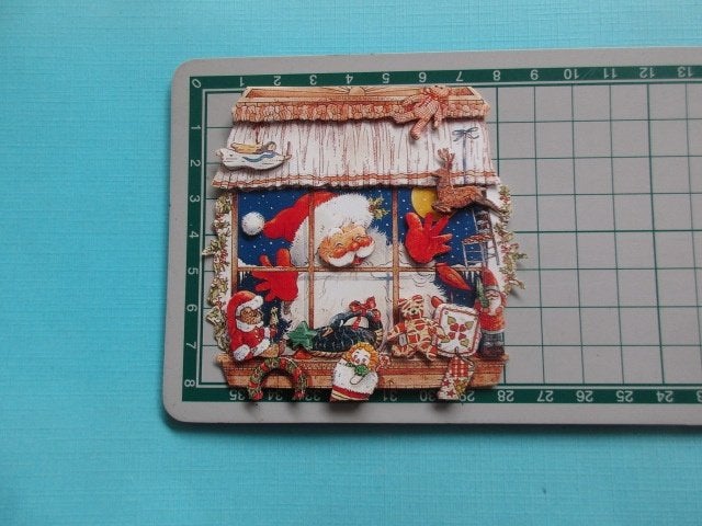 k689 KERST / kerstman / venster, Verzenden, Nieuw, Kerst, Overige typen