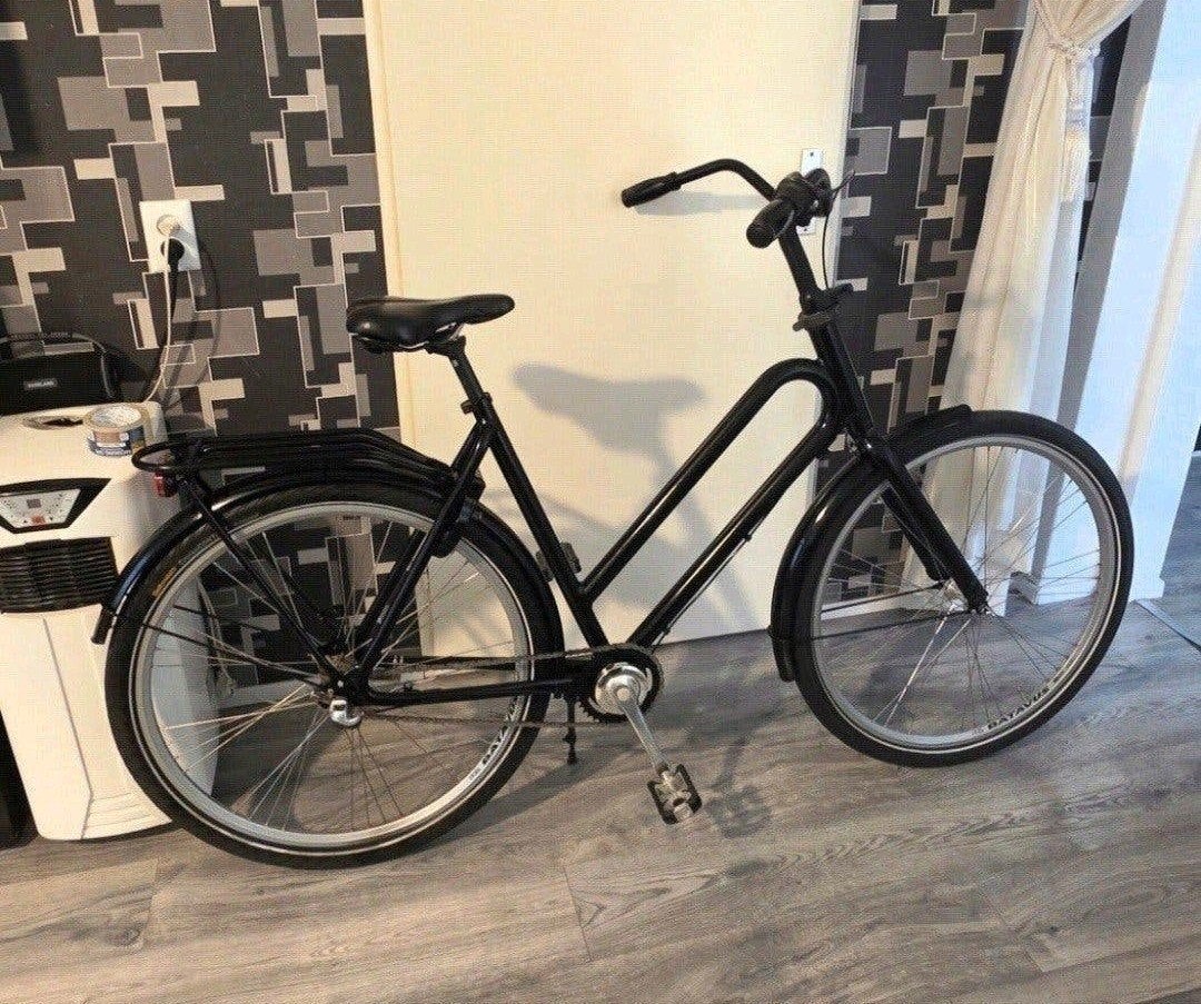 Zwarte damesfiets met 3 versnelling (opknapper), Terugtraprem, Versnellingen, Zo goed als nieuw, Ophalen
