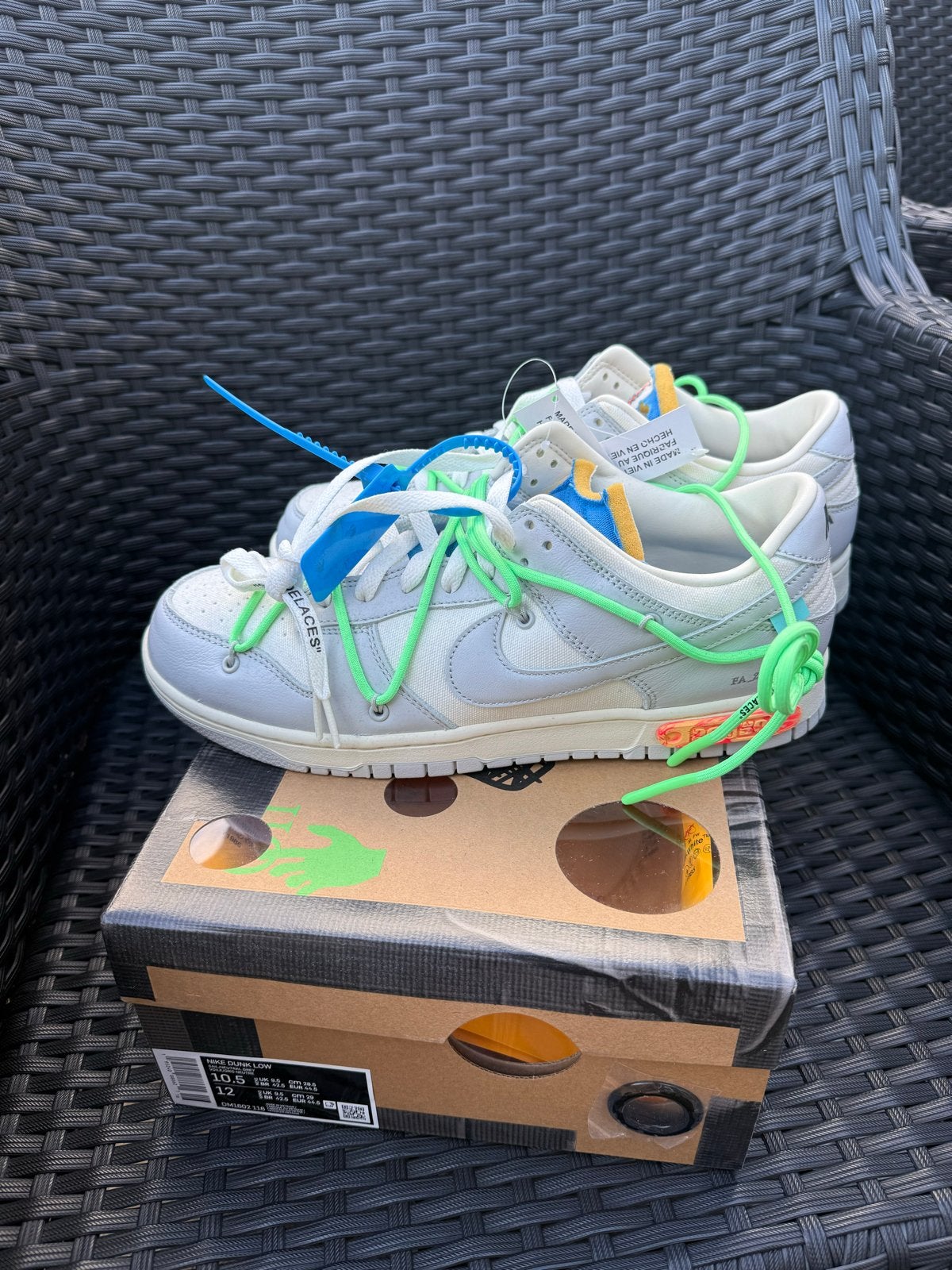 Nike Dunk Low Off-White Lot 26, Kleding | Heren, Schoenen, Ophalen of Verzenden, Nieuw, Overige kleuren, Sneakers of Gympen