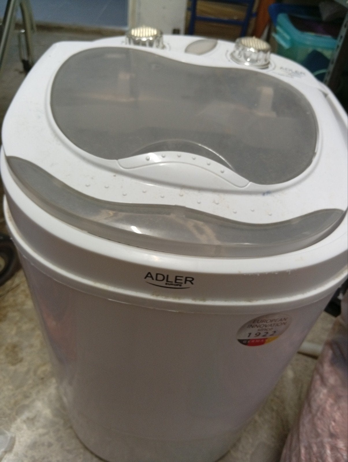 Adler Mini Wasmachine voor camping en student kamer, Ophalen, Minder dan 85 cm, Minder dan 4 kg, Bovenlader