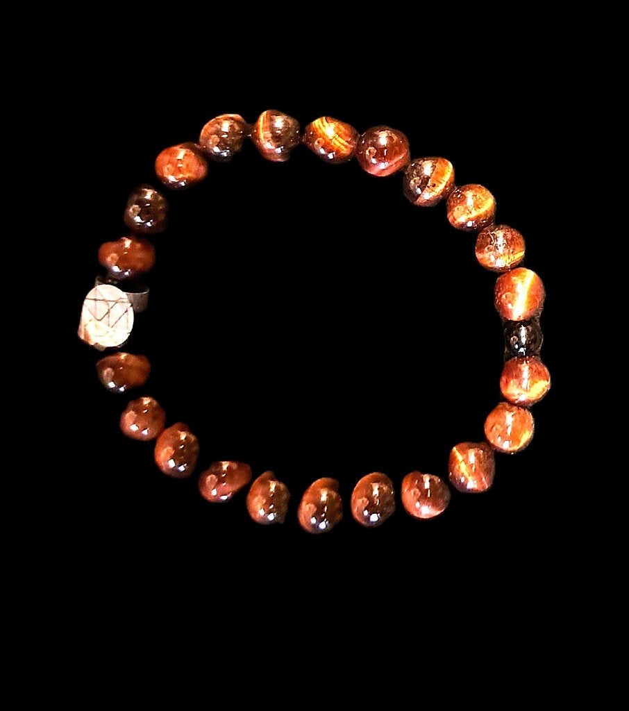 Schitterend armbandje van tijgeroog, Overige materialen, Bruin, Verzenden, Nieuw