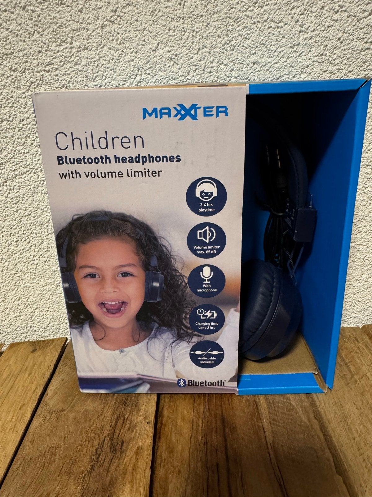 Maxxter Bluetooth koptelefoon voor kinderen met volumebegren, Overige merken, Bluetooth, Nieuw, Ophalen of Verzenden