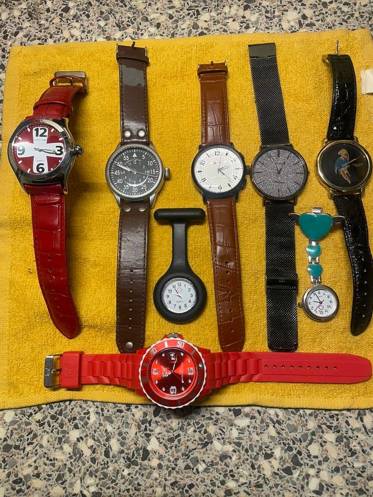 Horloges alles wat, Ophalen of Verzenden, Zo goed als nieuw, Staal, Overige merken