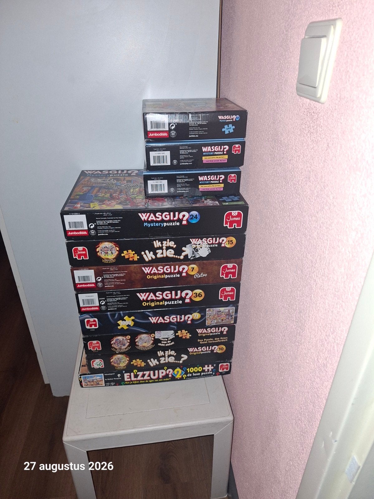 diverse Wasgij ruilen/Kopen, Hobby en Vrije tijd, Ophalen of Verzenden, 500 t/m 1500 stukjes