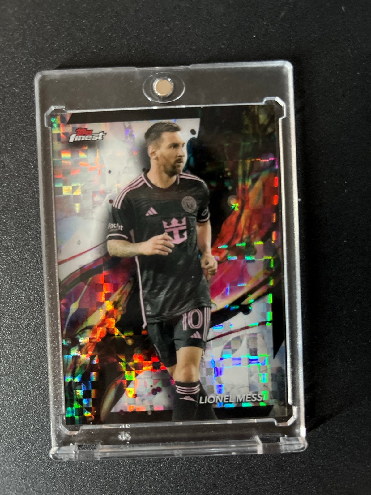 Topps Finest MLS Lionel Messi X-Fractor Inter Miami CF, Ophalen of Verzenden, Zo goed als nieuw, Buitenlandse clubs, Spelerskaart