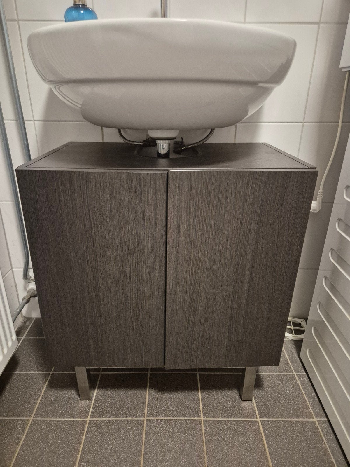 IKEA Badkamerkastje met legplank - Donkerbruin, Ophalen, Gebruikt, Overige typen, 50 tot 100 cm