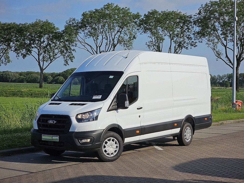 FORD TRANSIT 350 l4h3 131pk camera, Gebruikt, Euro 6, Stoelverwarming, Wit