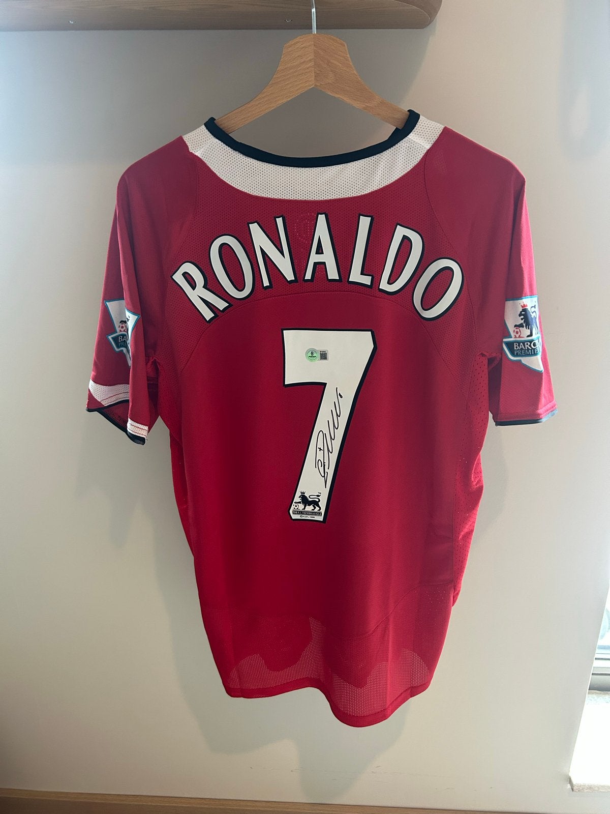 Gesigneerd Ronaldo Shirt - Beckett COA, Ophalen of Verzenden, Zo goed als nieuw, Buitenlandse clubs, Shirt
