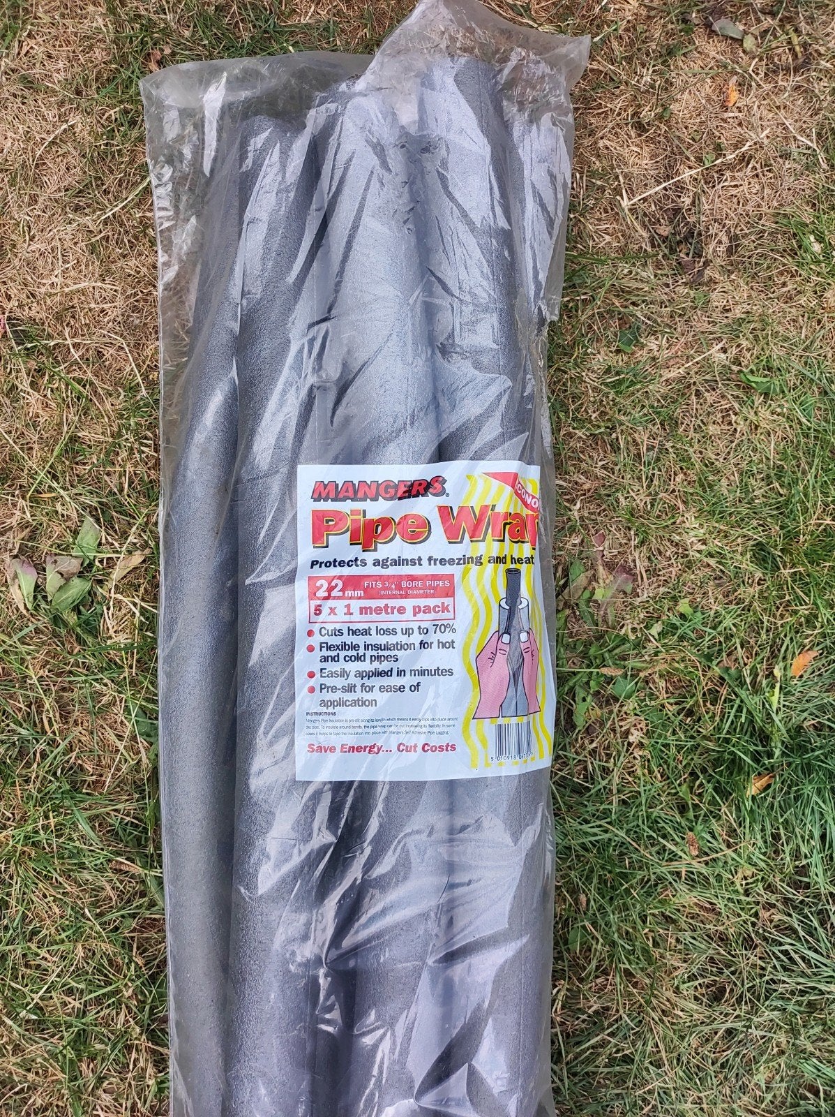 Buisisolatie 22mm 7 stuks = 7 meter, Ophalen, Minder dan 5 m², Folie