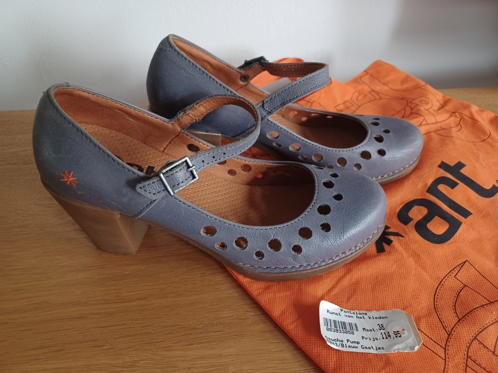 Art Pumps Grijs/Blauw Maat 38, Art, Pumps, Ophalen of Verzenden, Grijs