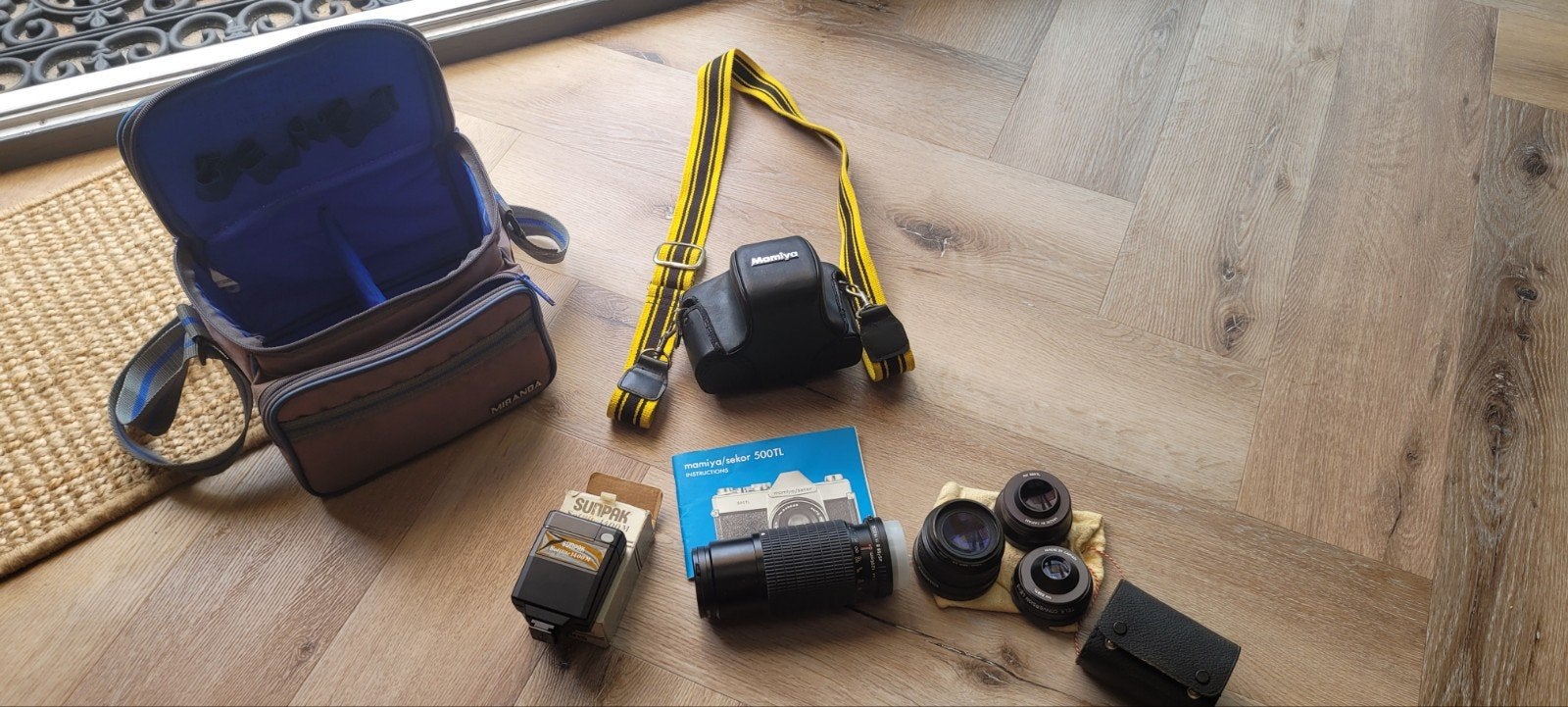 mamiya / sekor 500TL met veel assecoires, Ophalen of Verzenden, Zo goed als nieuw, Spiegelreflex, Overige Merken