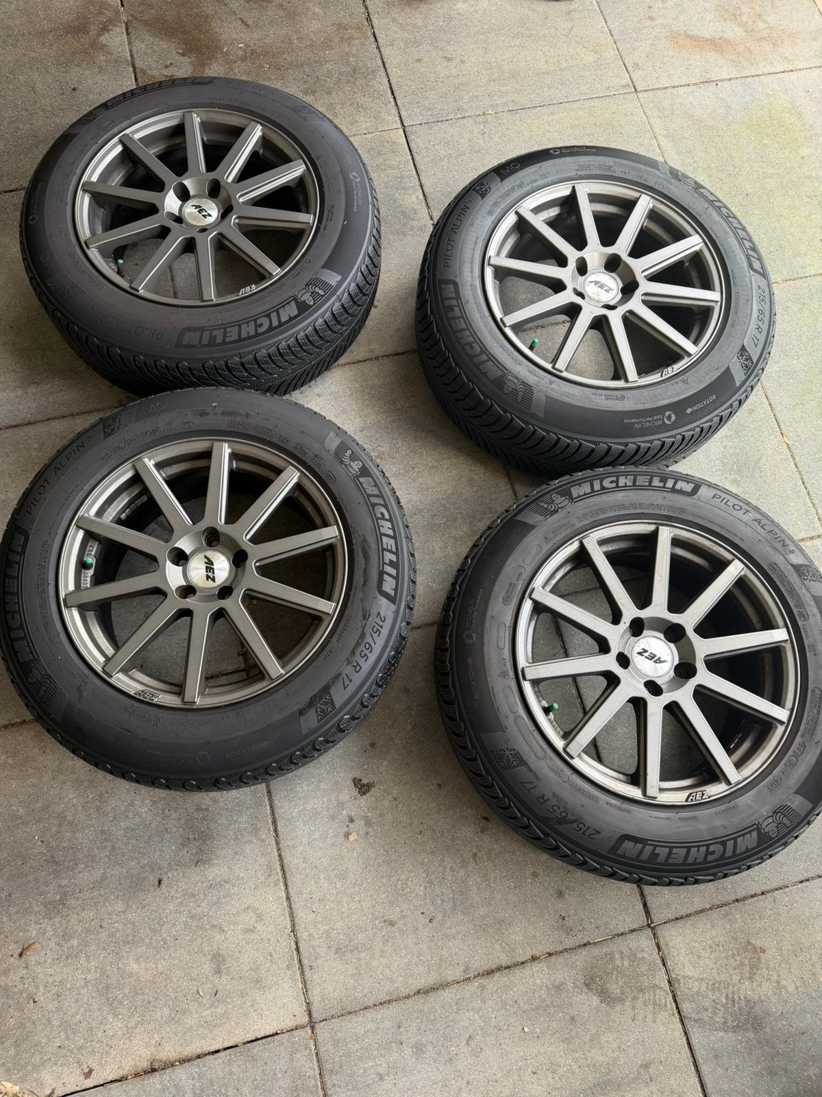 Michelin Alpin 5(215/65/r17)5x108, 65.1, ET 40-50, Auto-onderdelen, Banden en Velgen, Ophalen, Banden en Velgen, 17 inch, Winterbanden