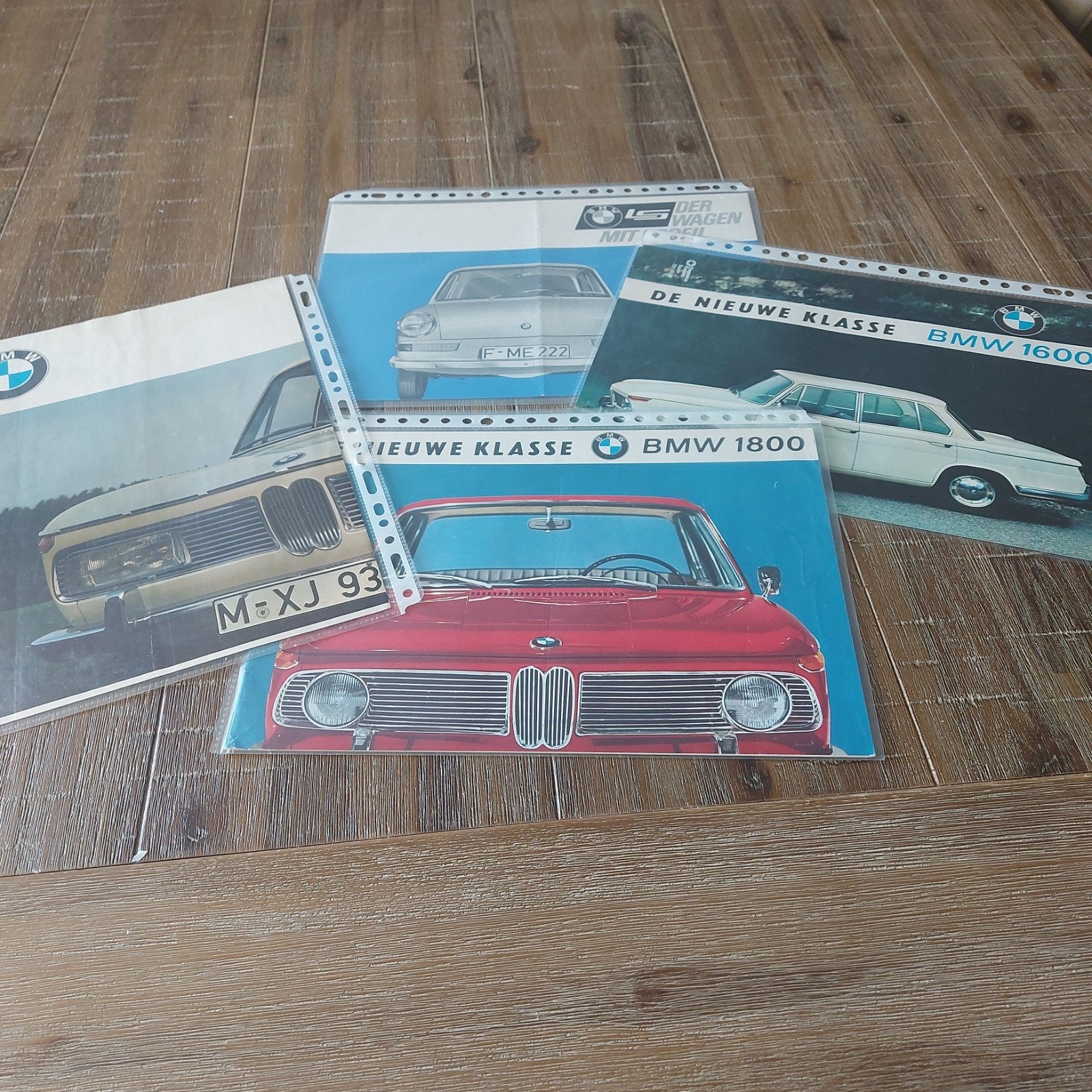 4 BMW 1600, 1800, 2000 folders - Goede staat, Ophalen of Verzenden, BMW