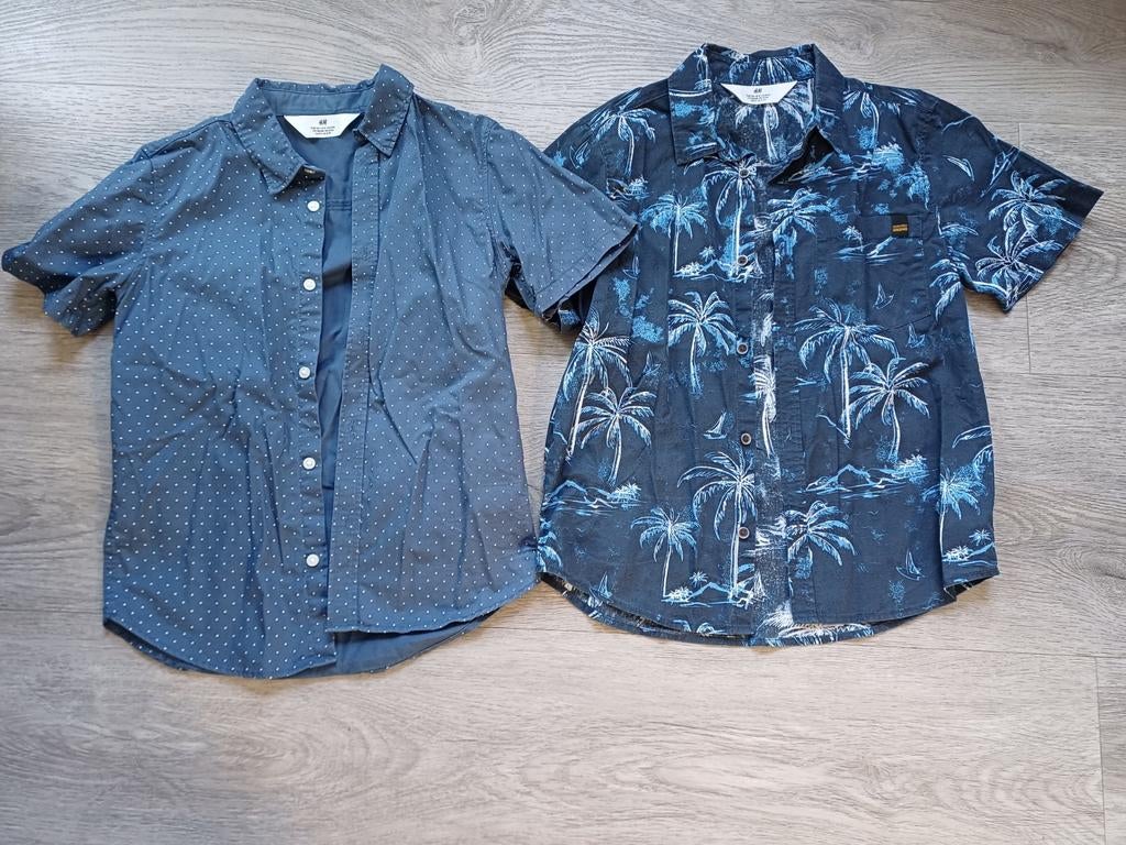 2 overhemden maat 134, Kinderen en Baby's, Kinderkleding | Maat 134, Ophalen of Verzenden, Zo goed als nieuw, Jongen, Broek
