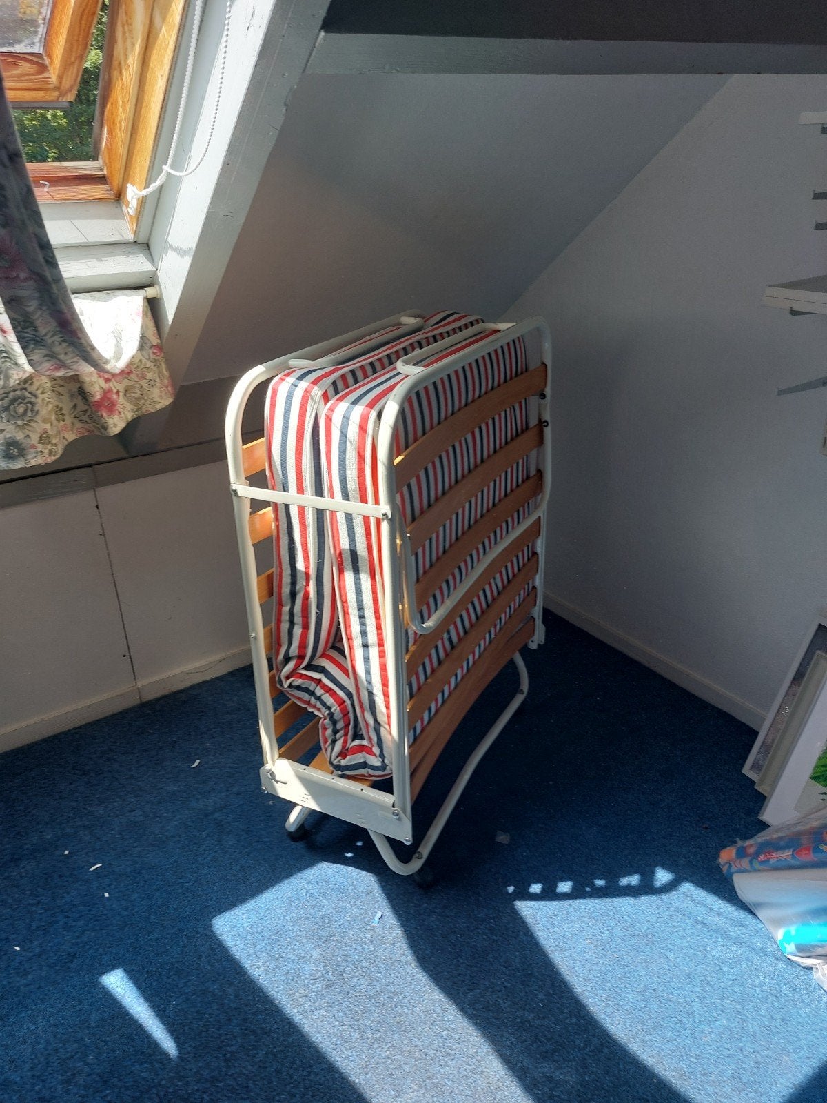 Opvouwbaar eenpersoonsbed met matras, Ophalen, Gebruikt, 80 cm, 200 cm