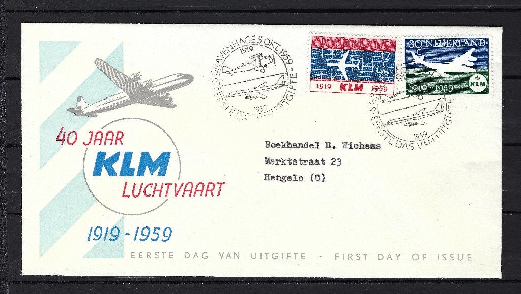 FDC NVPH E40 beschreven, Postzegels en Munten, Ophalen of Verzenden, Beschreven, Nederland