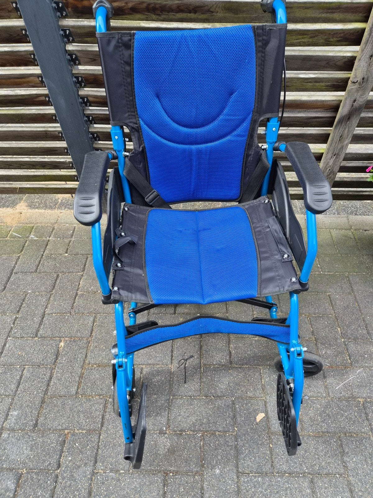 rolstoel blauw, Diversen, Ophalen, Duwrolstoel