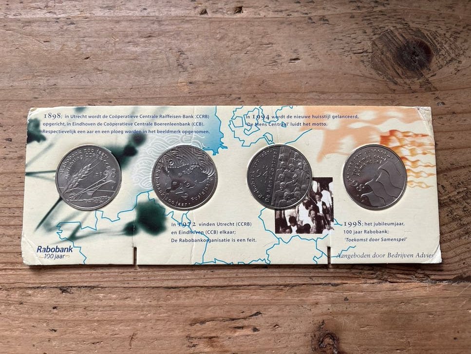 Rabobank 100 Jaar Munten Set & 100 Jaar Vorstinnen Set, Ophalen of Verzenden, Koningin Beatrix, Overige waardes, Setje