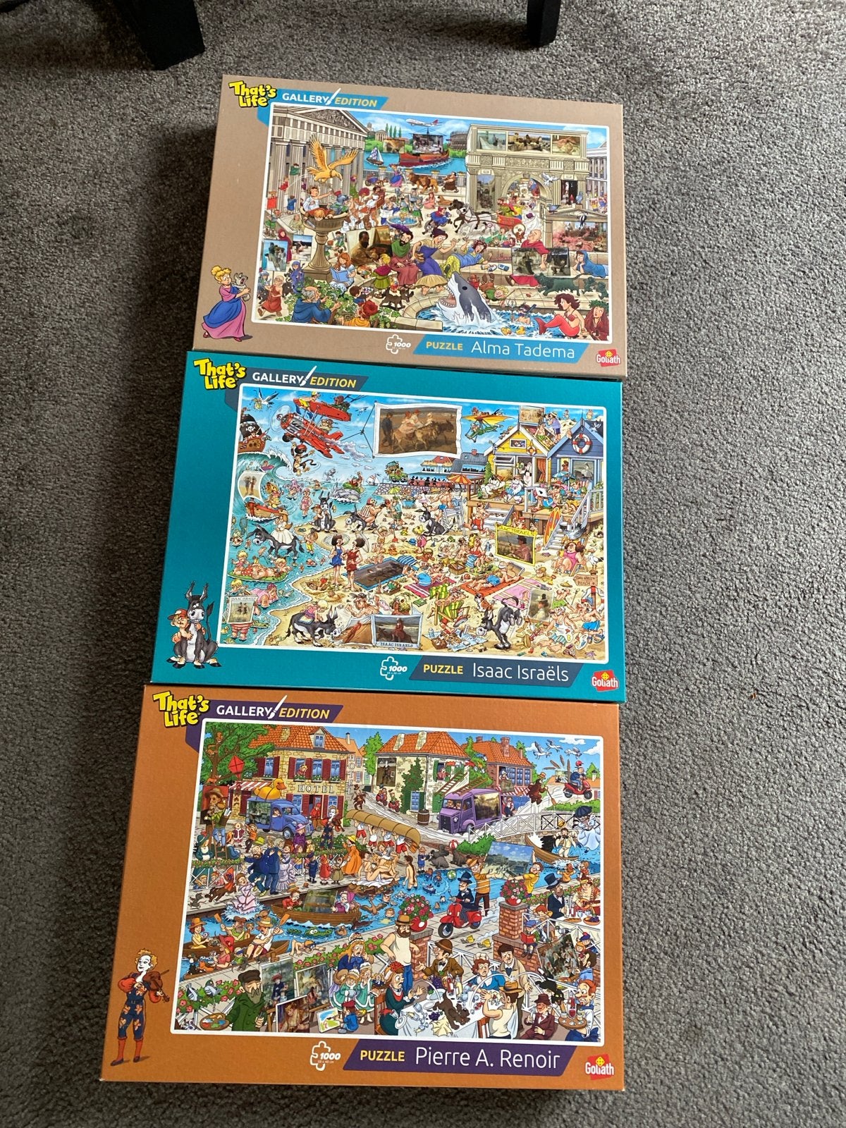 3x That's Life Gallery Edition Puzzels 1000 stukjes, Hobby en Vrije tijd, Denksport en Puzzels, Ophalen of Verzenden, 500 t/m 1500 stukjes