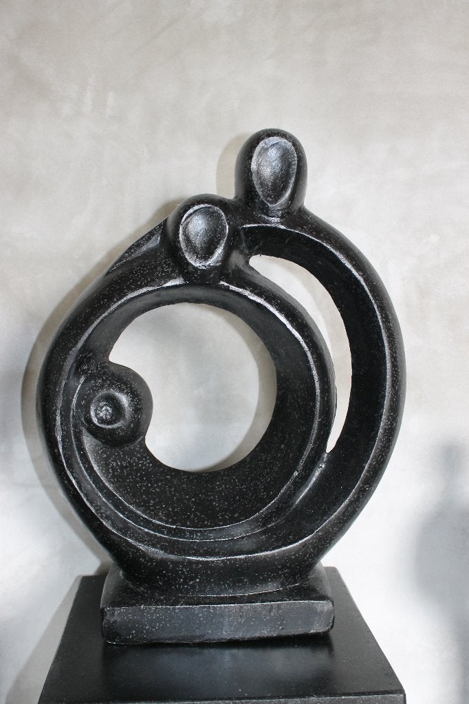 beeld sculptuur tuinbeeld family evt. met sokkel nieuw, Ophalen, Nieuw, Beton, Abstract beeld
