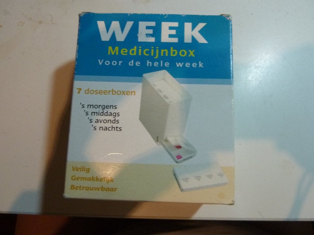 Medicijn weekbox 7 dagen 4 vaks dosette, Diversen, Ophalen of Verzenden, Zo goed als nieuw