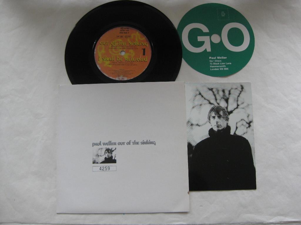 Paul Weller Out Of The Sinking 1996 mod, Fotohoes, Ophalen of Verzenden, Zo goed als nieuw, Pop