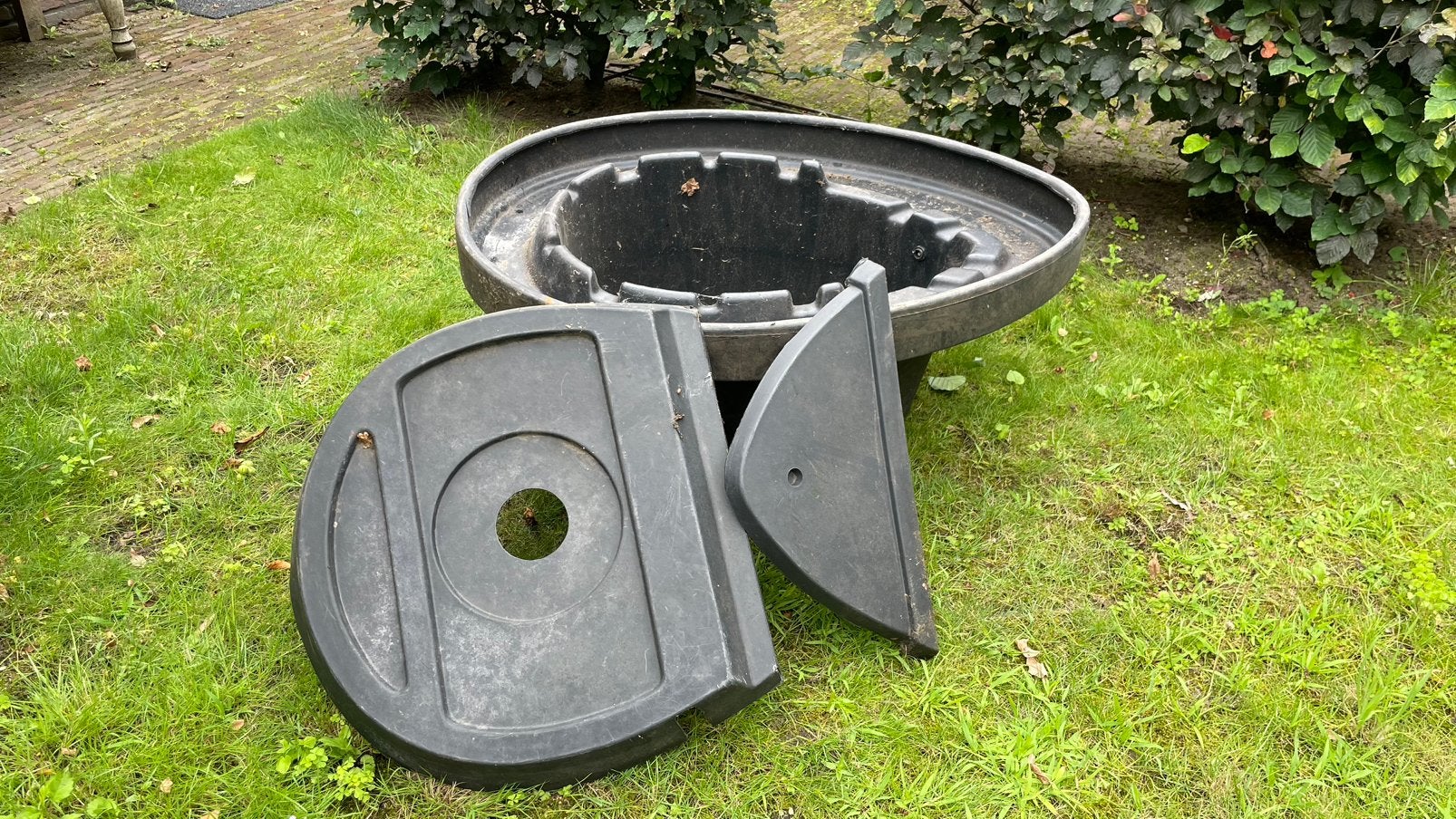 Waterornament bak met deksel 100x82x40, Tuin en Terras, Ophalen, Gebruikt, Vijverstofzuiger