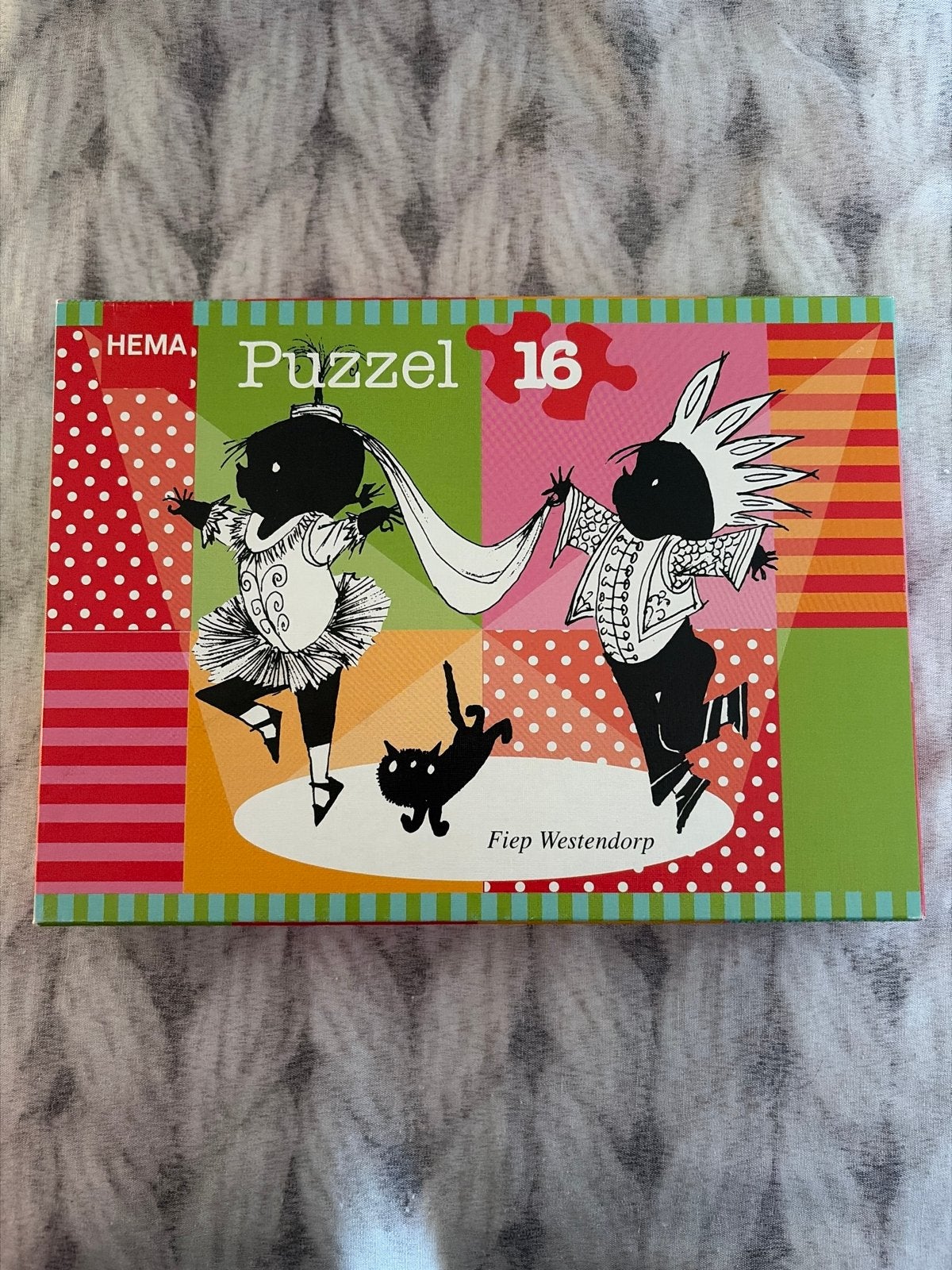 Hema Puzzel 16 stukjes Fiep Westendorp, Ophalen of Verzenden, 10 tot 50 stukjes, Gebruikt, 2 tot 4 jaar