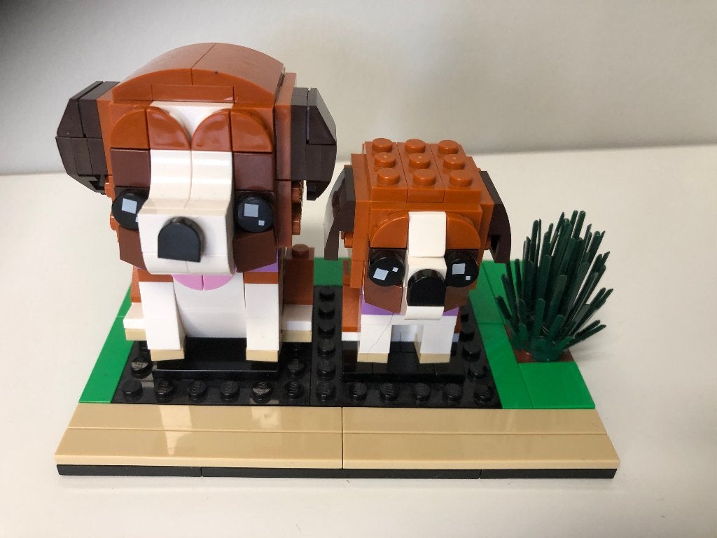 Lego Brick Headz 40543 Sint-bernard, BrickHeadz, Lego, Ophalen of Verzenden, Zo goed als nieuw