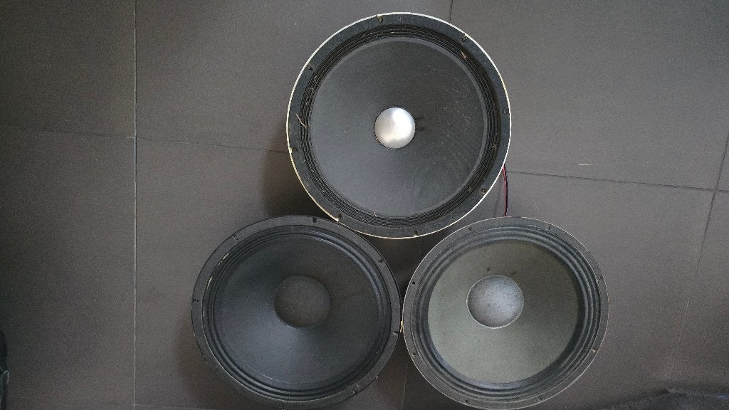 3 x 15 inch speaker, Audio, Tv en Foto, Gebruikt, Overige typen, Ophalen of Verzenden, 150 watt of meer