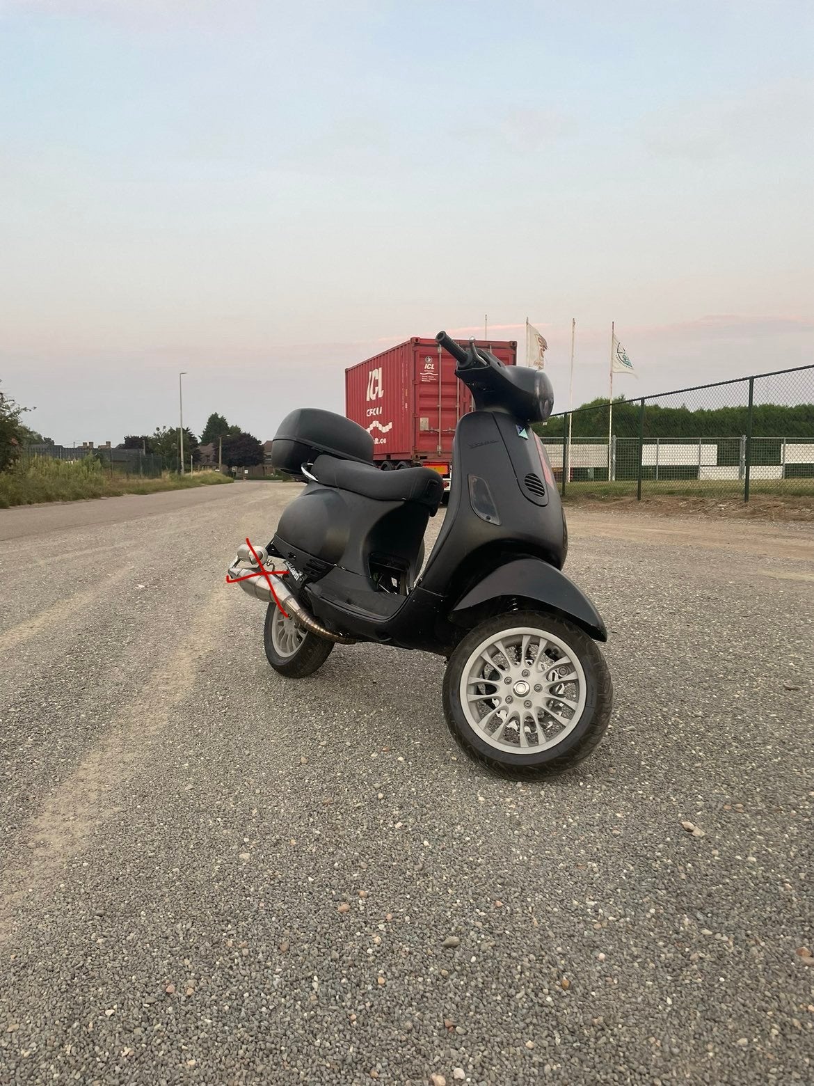 Piaggio Vespa LX 172cc Malossi - Belgische A1 Papieren, Fietsen en Brommers, Ophalen, Tweetakt, Maximaal 45 km/u, Zo goed als nieuw
