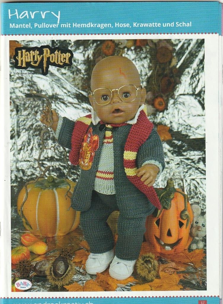 Tijdschriften poppenmode breien naaien Harry Potter 3 stuks, Hobby en Vrije tijd, Verzenden, Zo goed als nieuw, Breien, Patroon of Boek