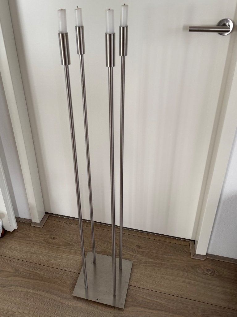 Zack RVS vloerkandelaar, Ophalen, Overige merken, 109 cm, Zo goed als nieuw